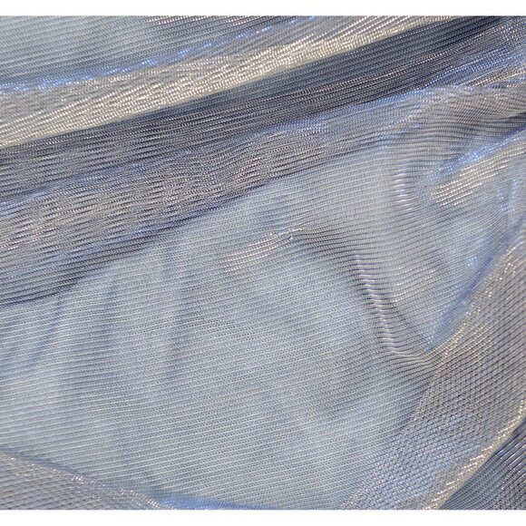 B. Darlin Juniors Lurex Shirred Cut Out Bodycon Mini Dress Blue / Silver 11 / 12 - Picture 8 of 9